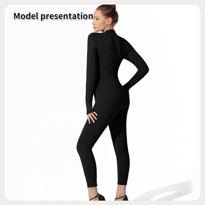 Zip - Up Long Sleeve Full Body Shaping Jumpsuit for Women | Shapewear - KOZHIKO